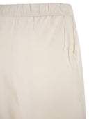 Majestic Stretch Viscose Bermuda Shorts With Drawstring Waist