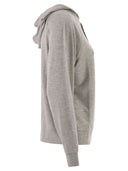 Majestic Hooded Zip Up Sweatshirt In Stretch Viscose