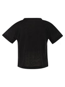 Majestic Stretch Linen T Shirt With V Neck
