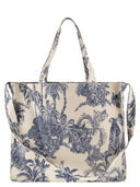 Mc2 Saint Barth Tropical Print Canvas Tote Bag