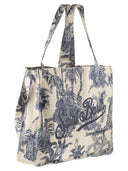 Mc2 Saint Barth Tropical Print Canvas Tote Bag