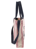Mc2 Saint Barth Striped Shopping Bag With Saint Barth Logo