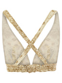 MC2 Saint Barth Denim Top con scollo ampio