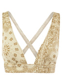 MC2 Saint Barth Denim Top con scollo ampio