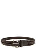 Alberto Luti Woven Leather Belt