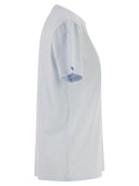 Mc2 Saint Barth Cotton T Shirt With Front Embroidery