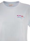 Mc2 Saint Barth Cotton T Shirt With Front Embroidery