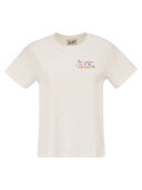 Mc2 Saint Barth Emilie T Shirt With Embroidery On Chest