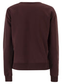 Dondup Slim Fit Cotton Crew Neck Sweatshirt With Logo