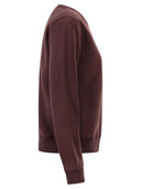 Dondup Slim Fit Cotton Crew Neck Sweatshirt With Logo