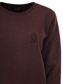 Dondup Slim Fit Cotton Crew Neck Sweatshirt With Logo