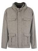Herno -Feldjacke in Seide und Kaschmir