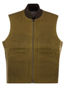 Filson Waxed Cotton Vest Tincloth