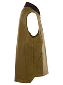 Filson Waxed Cotton Vest Tincloth