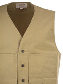 Filson Cotton Utility Vest With Patch Pockets