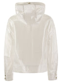 Herno A Shape In Coated Lace And Grosgrain