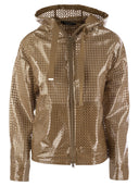 Herno A Shape In Coated Lace And Grosgrain