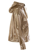 Herno A Shape In Coated Lace And Grosgrain