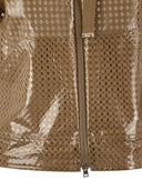 Herno A Shape In Coated Lace And Grosgrain