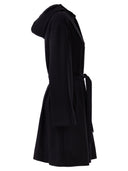 Herno Reversible Coat With Hood In Stretch Wool And Nylon