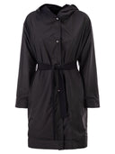 Herno Reversible Coat With Hood In Stretch Wool And Nylon
