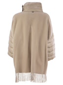 Poncho di lana Herno con i dettagli