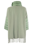 Herno Wool Poncho With Down Details