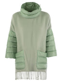 Herno Wool Poncho With Down Details