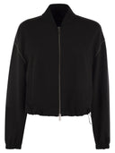 Fabiana Filippi Bomber Jacket With Knitted Collar