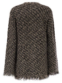 Fabiana Filippi Fringed Jacket In Wool Blend