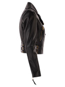 Elisabetta Franchi Leather Biker Jacket