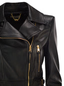 Elisabetta Franchi Leather Biker Jacket