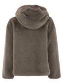 Herno Faux Mink Fur Sweatshirt