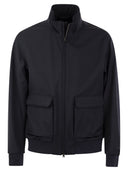 Herno Storm Wool Layered Bomber Jacket