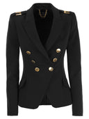 Elisabetta Franchi Crepe Double Breasted Jacket