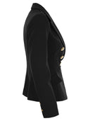 Elisabetta Franchi Crepe Double Breasted Jacket