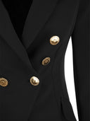 Elisabetta Franchi Crepe Double Breasted Jacket