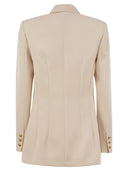 Elisabetta Franchi Crepe jakke med kontrasterende topstitching