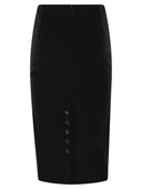 Elisabetta Franchi Wool Fabric Skirt