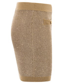 Elisabetta Franchi Knitted Skirt With Sequins