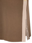 Gonna Elisabetta Franchi in maglia con fasce in viscosa lucida
