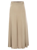 Herno -Satin -Effekt langer Rock