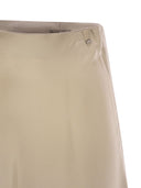 Herno -Satin -Effekt langer Rock