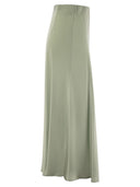 Herno Satin Effect Long Skirt