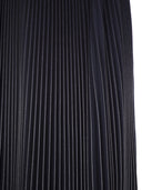 Fabiana Filippi Long Pleated Skirt In Technical Fabric With Grosgrain Details