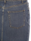 Gonna di denim long di Fabiana filippi con fessura posteriore