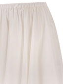 Fabiana Filippi Cotton Midi Skirt With Elasticated Waist And Fluid Silhouette