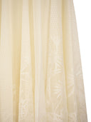 Fabiana Filippi Flared Lace Skirt With Foliage Embroidery