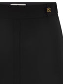 Elisabetta Franchi Lightweight Crêpe Skirt With Raw Cut Details