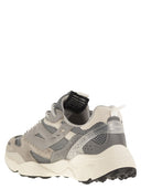 Run Of Leather And Fabric Trainers